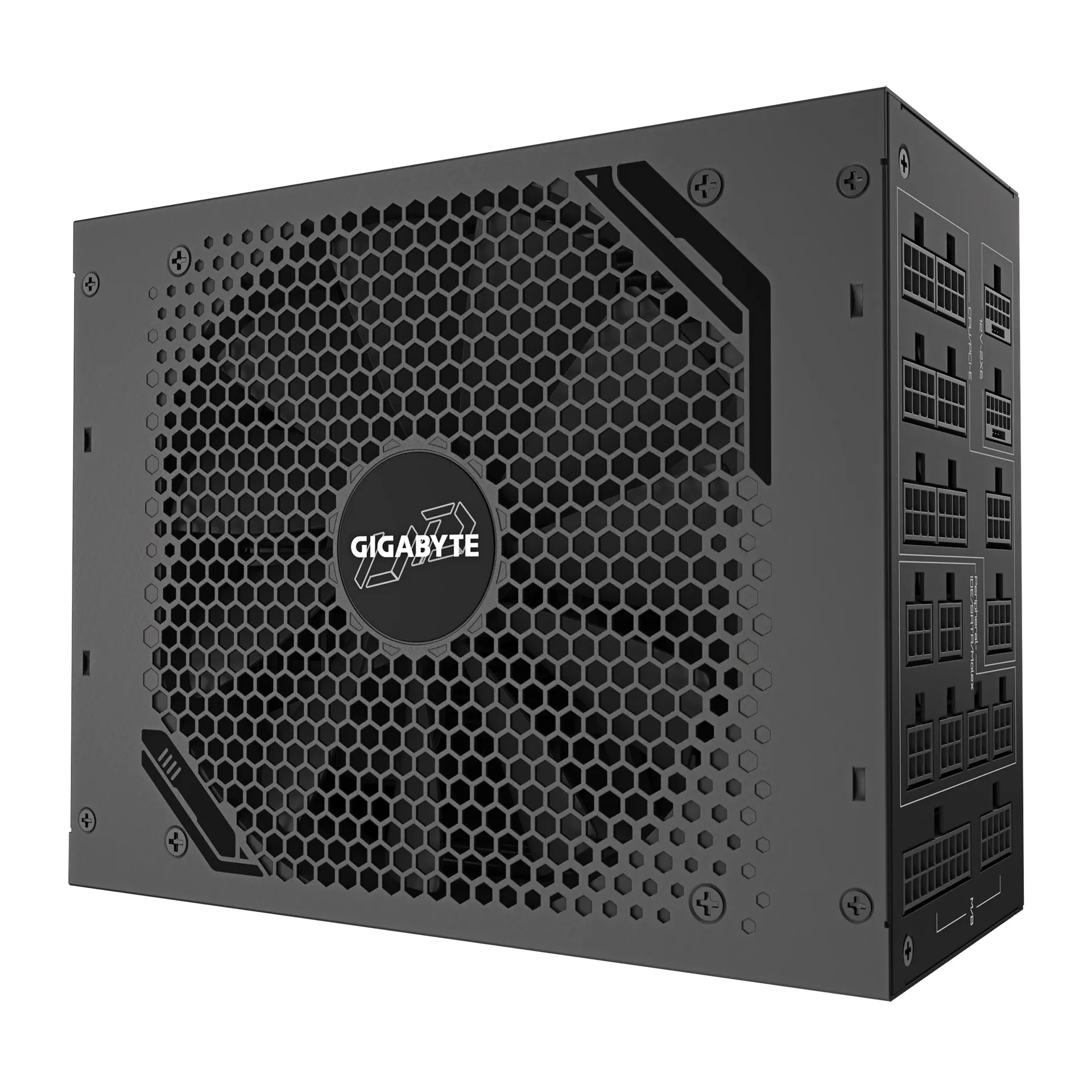 GIGABYTE UD1600PM PG5 AI TOP Netzteil - PCIe 5.0, 80 PLUS Platinum, Vollmodulares Design, 120-mm-Lüfter, ATX 3.1 kompatibel, EU-Stecker – Bild 2