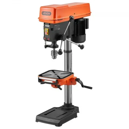 VEVOR Tischbohrmaschine 305 mm, Standbohrmaschine 550 W, Säulenbohrmaschine mit Drehzahlregelung 340–2200 U/min, Neigbarer Tisch 45°, Laser & LED, Bohrmaschine für Holz- & Metallbearbeitung – Bild 10