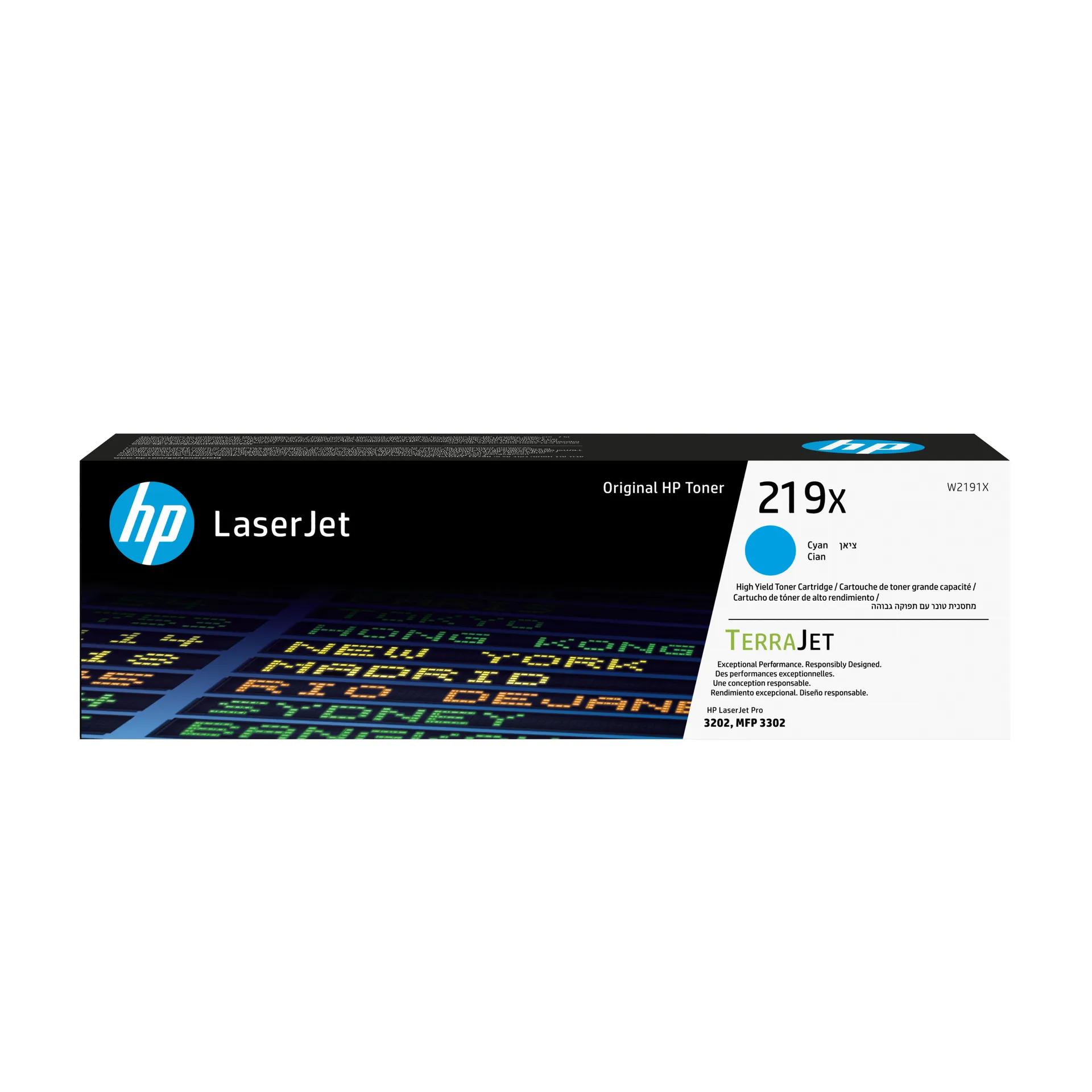 HP 219X Cyan Original LaserJet-Tonerkartusche mit hoher Reichweite HP 219X Cyan Original LaserJet-Tonerkartusche mit hoher Reichweite