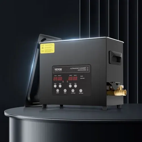 VEVOR 6 L Ultraschallreiniger 180 W digitales Ultraschallreinigungsgerät mit Schonmodus & verbesserter Entgasung, 40 kHz industrieller Schmuckreiniger mit Heizung & Timer, für Brillen Uhren – Bild 7