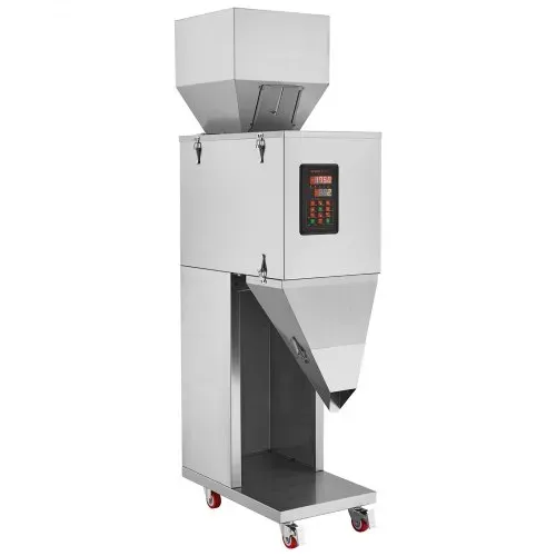 VEVOR Partikelfüllmaschine, 0,044–6,6 lbs/20–3000 g, automatische Füllmaschine mit Fußpedal, Edelstahl-Wiegefüllmaschine, Wiegefüller für Bohnen, Samen, Körner, Tee, Granulatverpackung – Bild 10