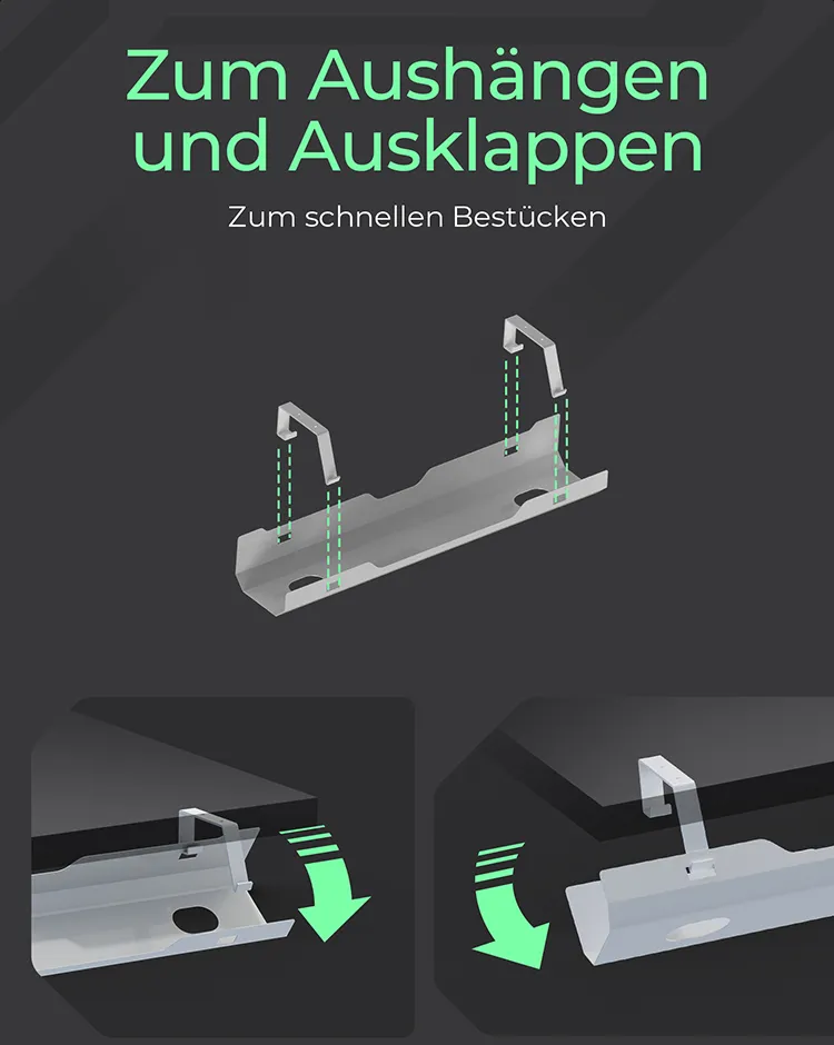 ICY BOX IB-EWA100W-CM, Kablemanagement für Schreibtisch – Bild 5