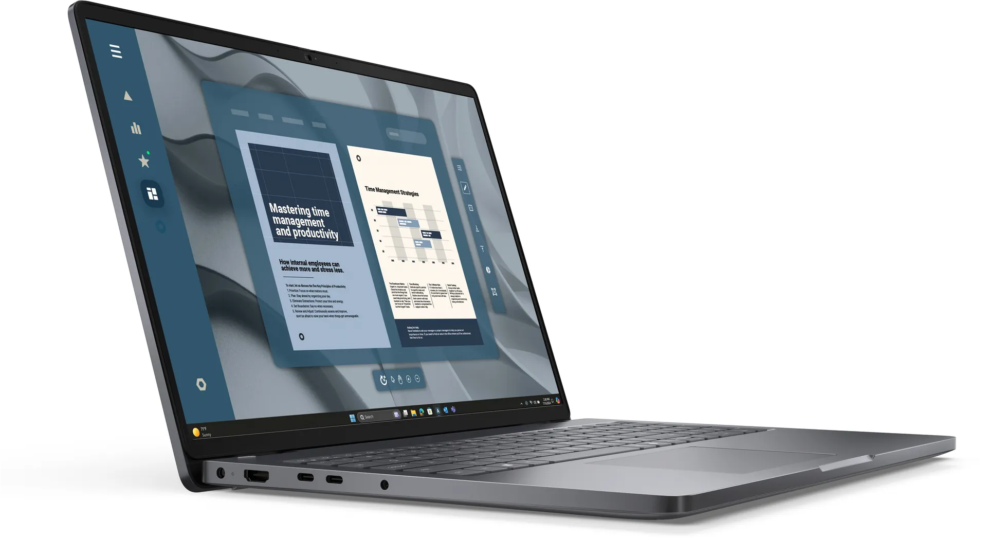 DELL Pro 16 PC16255 AMD Ryzen™ 5 PRO PRO 215 Laptop 40,6 cm (16") Full HD+ 16 GB DDR5-SDRAM 512 GB SSD Wi-Fi 6E (802.11ax) Windows 11 Pro Deutsch Schwarz – Bild 2