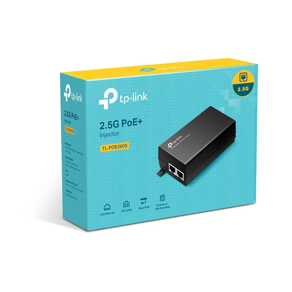 TP-Link - POE260S - PoE+ Injector Adapter PORT: 1× 2.5 Gigabit PoE Port – Bild 7