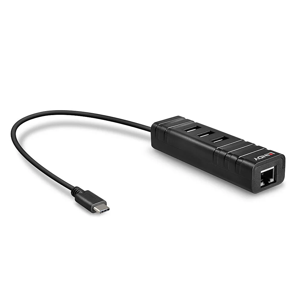 Lindy 43249 Schnittstellen-Hub USB 3.2 Gen 1 (3.1 Gen 1) Type-C 5000 Mbit/s Schwarz Lindy 43249 Schnittstellen-Hub USB 3.2 Gen 1 (3.1 Gen 1) Type-C 5000 Mbit/s Schwarz