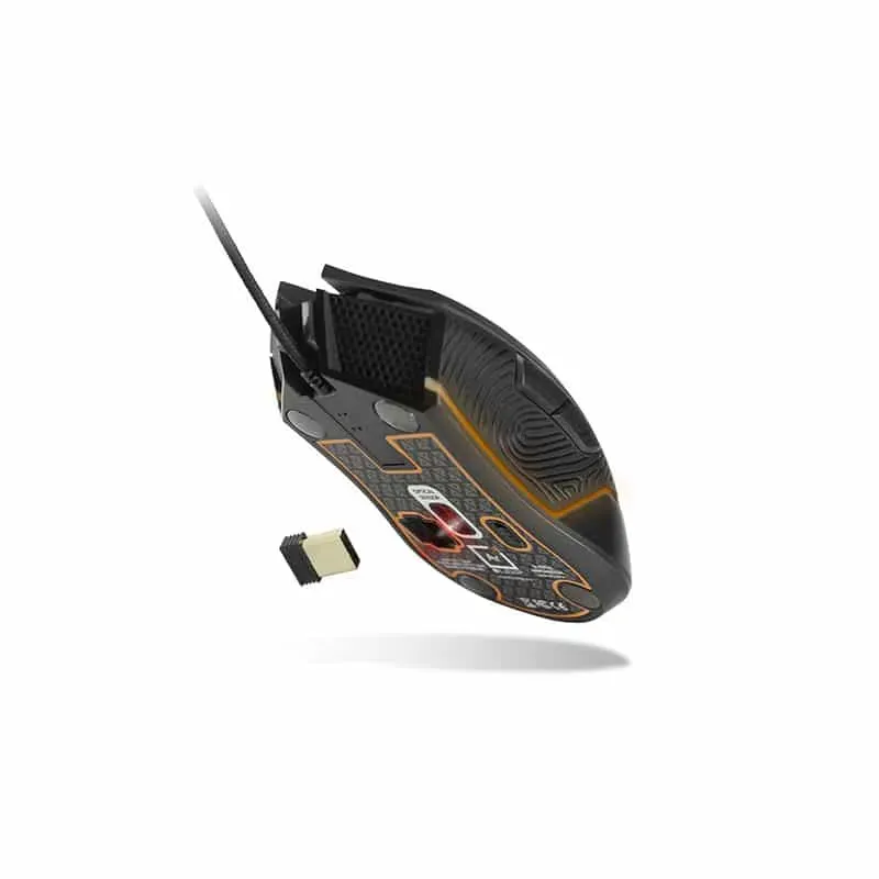 Lexip AR18 Maus Gaming rechts RF Wireless + USB Type-A Optisch 4800 DPI – Bild 3
