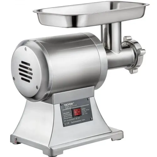 VEVOR Elektrischer Fleischwolf 850 W, Hackfleisch Maschine 150 kg pro Stunde, Elektrische Wurstmaschine 448 x 210 x 387 mm, Edelstahl Wurstmaschine 193 U/min, für Restaurant, Supermarkt, Metzgerei – Bild 10