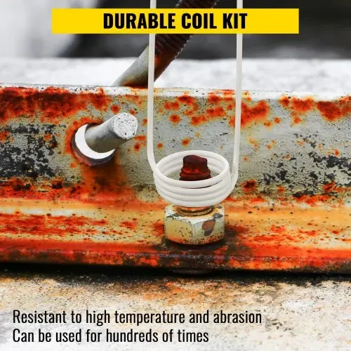 VEVOR Induktionsheizer-Induktorspulen-Kits, Magnetisches Mini-Induktionsheizer-Set, Flammenloses Wärmezubehör 8-teilig, Hitzebeständiges Induktionsheizwerkzeug mit Flexibilität – Bild 2