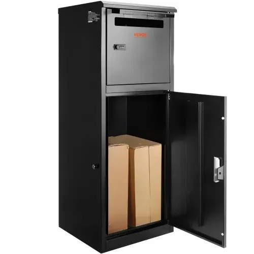 VEVOR Paketbriefkasten 41,2×40,1×110,5cm Paketbox Stahl Paletkasten 50kg Briefkasten Postbox XXL Briefkasten mit Paswortschloss Druckschloss Anti-Diebstahl-Einwurföffnung für Pakete Briefe usw. VEVOR Paketbriefkasten 41,2×40,1×110,5cm Paketbox Stahl Paletkasten 50kg Briefkasten Postbox XXL Briefkasten mit Paswortschloss Druckschloss Anti-Diebstahl-Einwurföffnung für Pakete Briefe usw.