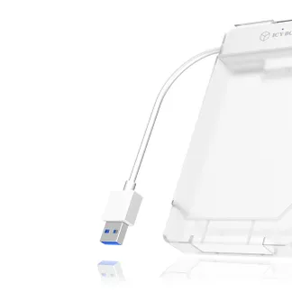 ICY BOX IB-AC703-U3, USB 3.2 Gen 1 zu 2,5″ SATA Festplatten (9,5 mm Höhe) Adapter Kabel mit Schutzbox, Zugriff LED, USB 2.0 compatibel, weiß ICY BOX IB-AC703-U3, USB 3.2 Gen 1 zu 2,5″ SATA Festplatten (9,5 mm Höhe) Adapter Kabel mit Schutzbox, Zugriff LED, USB 2.0 compatibel, weiß