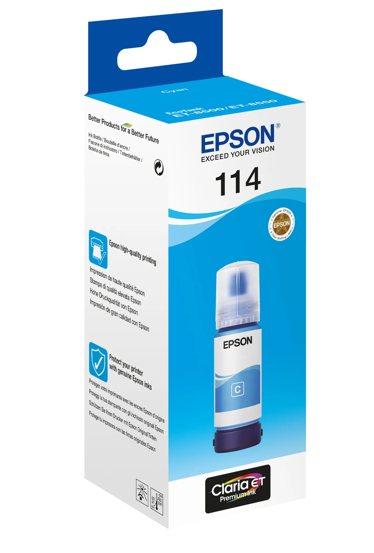Epson 114 EcoTank Cyan ink bottle – Bild 2