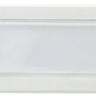 Klingeltaster mit Namensschild, weiß Kunststoff, 91x32x18mm Klingeltaster mit Namensschild, weiß Kunststoff, 91x32x18mm
