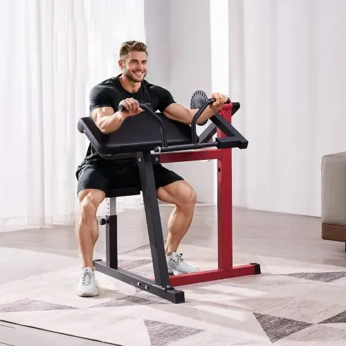 VEVOR Preacher Curl Bank, 2 in 1 Bizeps-Curlbank und Trizeps-Extension-Maschine, isolierte Bizeps-Station mit sitzendem Arm, Krafttrainingsbank, Trainingsgerät für das Heim-Fitnessstudio – Bild 7