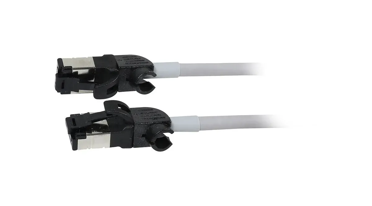Patchkabel RJ45, CAT6A 500Mhz, 10m, grau, S/FTP, slimline rund d=4,5mm, TPE/LSZH(Superflex), AWG28, mit CAT7 Rohk., drehbarer Stecker, Synergy21 Patchkabel RJ45, CAT6A 500Mhz, 10m, grau, S/FTP, slimline rund d=4,5mm, TPE/LSZH(Superflex), AWG28, mit CAT7 Rohk., drehbarer Stecker, Synergy21