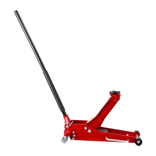 VEVOR Hydraulischer Rangierwagenheber 3 t Tragkraft, Flacher Wagenheber aus Aluminium mit Doppelkolben-Schnellhubpumpe, Autoheber für Sportwagen SUVs Pickups, 85-515 mm Hubbereich, Rot – Bild 8