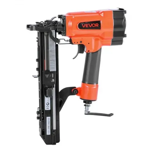VEVOR Druckluftnagler, 26,4 mm breite Krone, Drucklufttacker, 16-38 mm Länge, 70–120 PSI Druckluft Nagelpistole mit zwei Schussmodi für Dachterrassen, Wandverkleidungen, Zäune, Unterböden – Bild 9