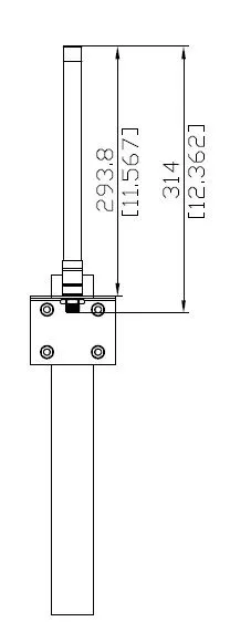 ALLNET Antenne 868MHz 3,5dbi Antenne (N-Female) Omnidirectional/Rundstrahl ANT-868-3.5dbi-OMNI LoRA/Helium/HaLow/IoT – Bild 3