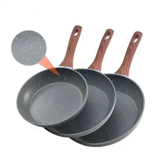 VEVOR Bratpfannen Set 3-tlg. (250 / 280 / 325 mm), Hochleistungs-Bratpfannen aus Aluminium (Antihaftbeschichtet), Kochpfanne Küchenkochgeschirr geeignet für Gas Elektro Induktion Grau VEVOR Bratpfannen Set 3-tlg. (250 / 280 / 325 mm), Hochleistungs-Bratpfannen aus Aluminium (Antihaftbeschichtet), Kochpfanne Küchenkochgeschirr geeignet für Gas Elektro Induktion Grau