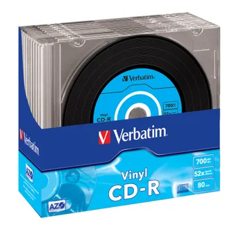 Verbatim CD-R AZO Data Vinyl 700 MB 52x 10 Stück(e) Verbatim CD-R AZO Data Vinyl 700 MB 52x 10 Stück(e)