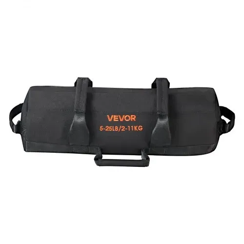 VEVOR Workout-Sandsack, strapazierfähige Powerbags Sandsack-Trainingstasche mit Griffen, verstellbar 2-11 kg für Fitness-Krafttraining, Cross-Training, Fitnessstudio-Übungen, Schwarz (ungefüllt) – Bild 10