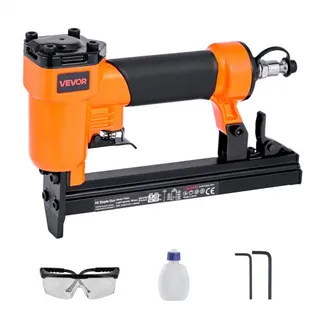 VEVOR Druckluftnagler, Drucklufttacker für Feindrahtklammern der Serie 71, 9,1 mm Krone, 4–16 mm Länge, 70–110 PSI, Druckluft Nagelpistole für Holzarbeiten, Polsterarbeiten, Heimwerkerprojekte VEVOR Druckluftnagler, Drucklufttacker für Feindrahtklammern der Serie 71, 9,1 mm Krone, 4–16 mm Länge, 70–110 PSI, Druckluft Nagelpistole für Holzarbeiten, Polsterarbeiten, Heimwerkerprojekte