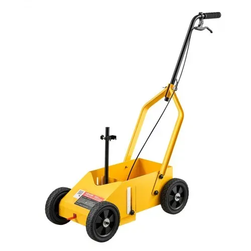 VEVOR Markierungswagen Linien-Markiergerät Linemarker 9 Spraydosen Gelb, Bodenmarkierung für Parkplatz Werkstatt Straße Einkaufszentrum Sportplatz 50–100 mm Einstellbare Linienbreite mit Adapterdüse – Bild 8