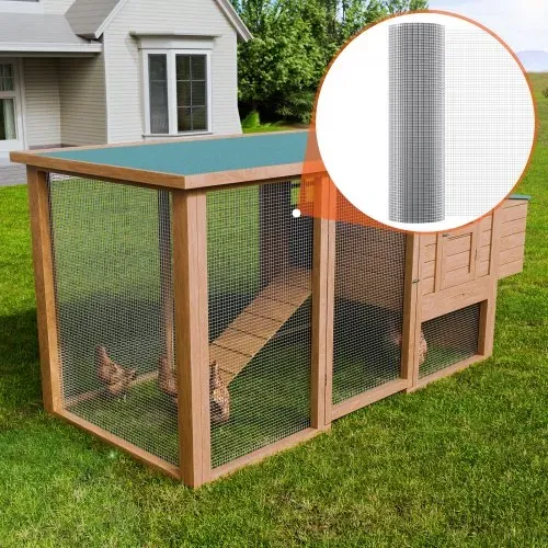 VEVOR Drahtgeflecht, 915 mm x 30,48 m, Volierendraht, 19 Gauge, feuerverzinkte Maschendrahtrolle, Maschendrahtzaun, Maschendraht für Kaninchenkäfige, Garten, kleine Nagetiere – Bild 7