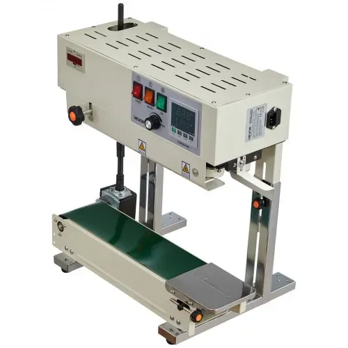 VEVOR Kontinuierliche Versiegelungsmaschine, 6-12 mm Siegelbreite, Vertikal, mit Rollendruck, Siegelmaschine Temperatur & Geschwindigkeit einstellbar, passend für 0,03-0,8 mm Plastikbeutel – Bild 10