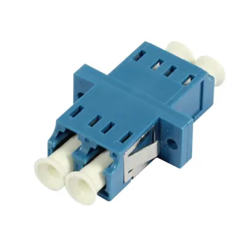 LWL-Kupplung,LC-Buchse/LC-Buchse, 9/125u Singlemode OS2, blau, duplex, PVC, Keramikhülse, mit Flansch, Synergy 21 LWL-Kupplung,LC-Buchse/LC-Buchse, 9/125u Singlemode OS2, blau, duplex, PVC, Keramikhülse, mit Flansch, Synergy 21