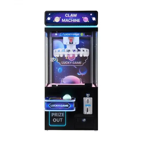 VEVOR Greifautomat, mittelgroßer Arcade-Spielautomat mit Licht und Ton, einstellbarem Schwierigkeitsgrad, präziser Süßigkeitengreifer-Preisspender, für kommerzielles Heimkino, Schwarz-Lila – Bild 8
