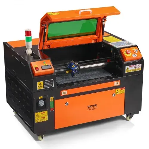 VEVOR 50 W CO2-Lasergravierer, 300x500mm, 500mm/s Laserschneidmaschine mit 2-Wege-Pass-Air-Assist, kompatibel mit LightBurn, CorelDRAW, AutoCAD, Windows, Mac OS, Linux, für Holz, Acryl, Stoff – Bild 9