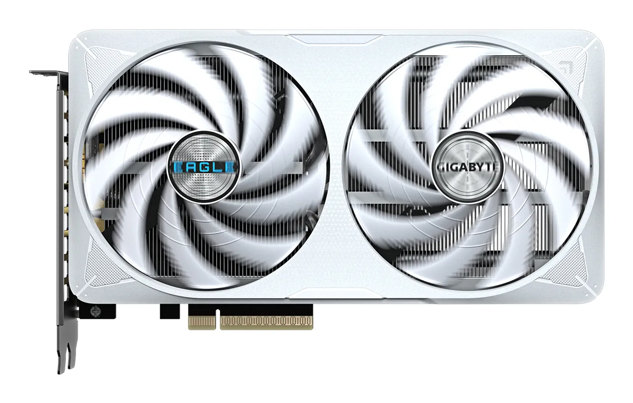 GIGABYTE GeForce RTX 5060 Ti EAGLE OC ICE 8G Grafikkarte – 8 GB GDDR7, 128 Bit, PCI-E 5.0, 2617 MHz Kernfrequenz, 3 x DisplayPort, 1 x HDMI, GV-N506TEAGLEOC ICE-8GD – Bild 2