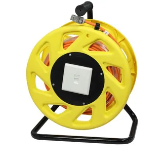 Kabeltrommel, CAT6A, 50m, CAT7A Rohkabel S-STP(S/FTP), mit 2x Buchsen RJ45(CAT6A), LSZH, Synergy 21 Kabeltrommel, CAT6A, 50m, CAT7A Rohkabel S-STP(S/FTP), mit 2x Buchsen RJ45(CAT6A), LSZH, Synergy 21