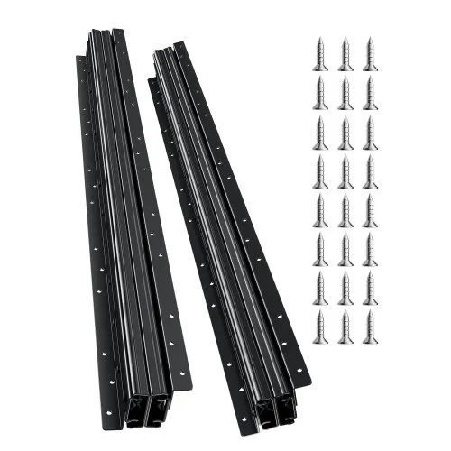VEVOR Schubladenführungen Bodenhalterung, 80 cm, Vollauszug mit Kugellager unter Treppenschrankschienen, 118 kg Tragkraft, robuste Schienen für Treppenschrankunterseiten, zum Selberaustausch, schwarz VEVOR Schubladenführungen Bodenhalterung, 80 cm, Vollauszug mit Kugellager unter Treppenschrankschienen, 118 kg Tragkraft, robuste Schienen für Treppenschrankunterseiten, zum Selberaustausch, schwarz