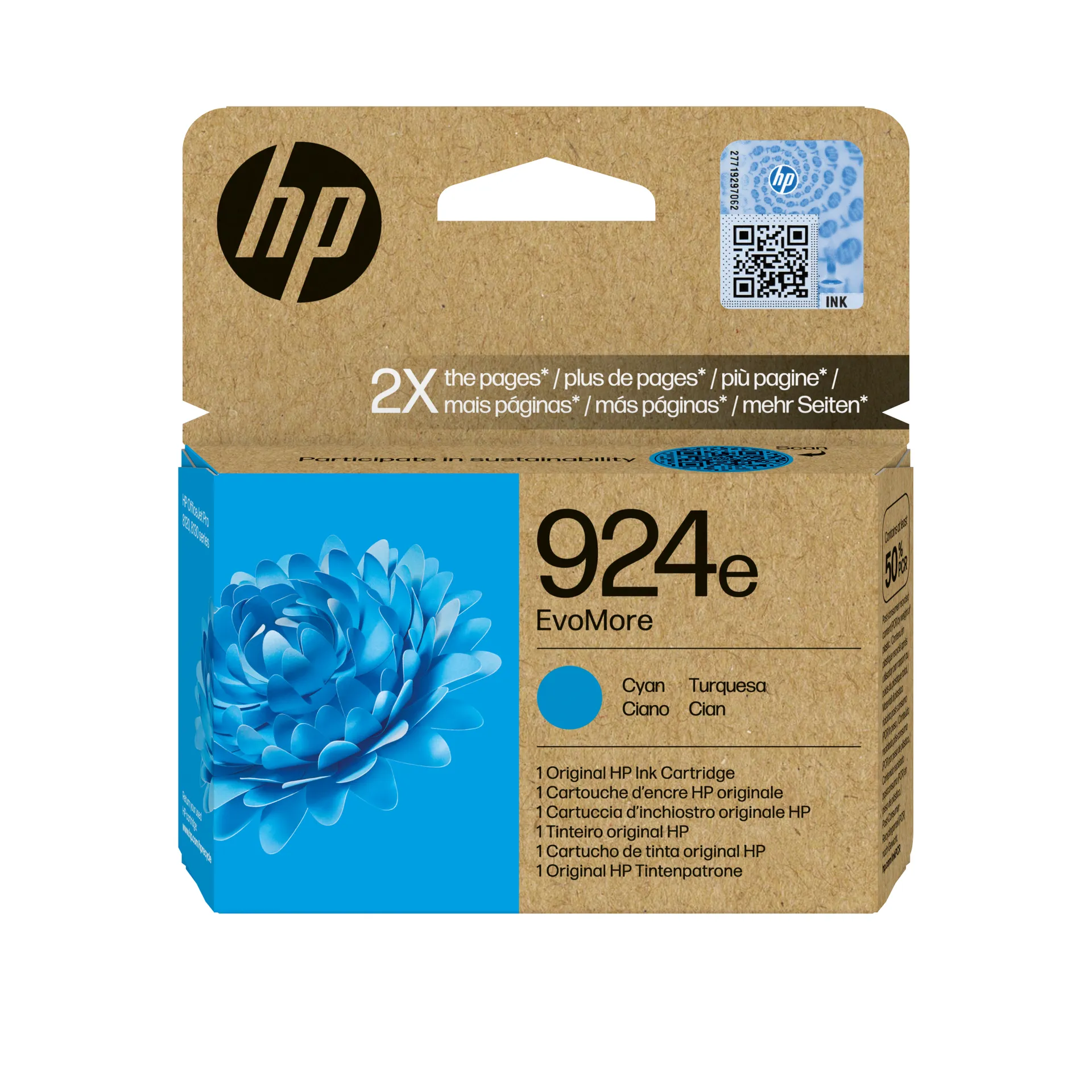 HP 924e EvoMore Cyan Original Druckerpatrone HP 924e EvoMore Cyan Original Druckerpatrone