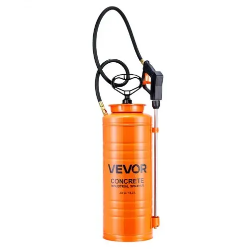 VEVOR Drucksprüher Industriell, 13,2L Edelstahl-Sprühgerät, Hochleistungs-Pumpsprüher, Stab mit ergonomischem Pistolengriff, Schlauch, 2 Messingdüsen, ideal für Bau, Garten – Bild 8