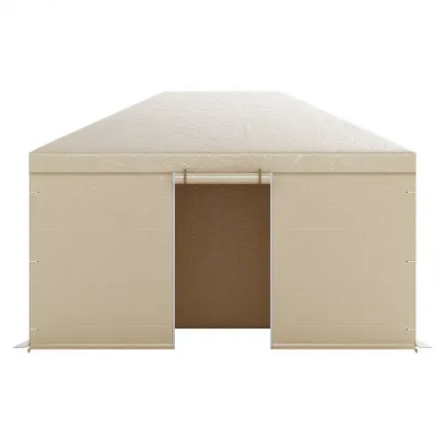 VEVOR Winter Pavillonabdeckung, 3,1x4,41 m, Allwetter-Pavillonabdeckung mit Seitenwänden & Netzfenstern, PE-Material, geschlossene Lagerschutzabdeckungen, Pavillons nicht im Lieferumfang enthalten – Bild 9