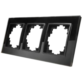Glas-Rahmen McPower “Flair“, 3-fach, schwarz Glas-Rahmen McPower “Flair“, 3-fach, schwarz