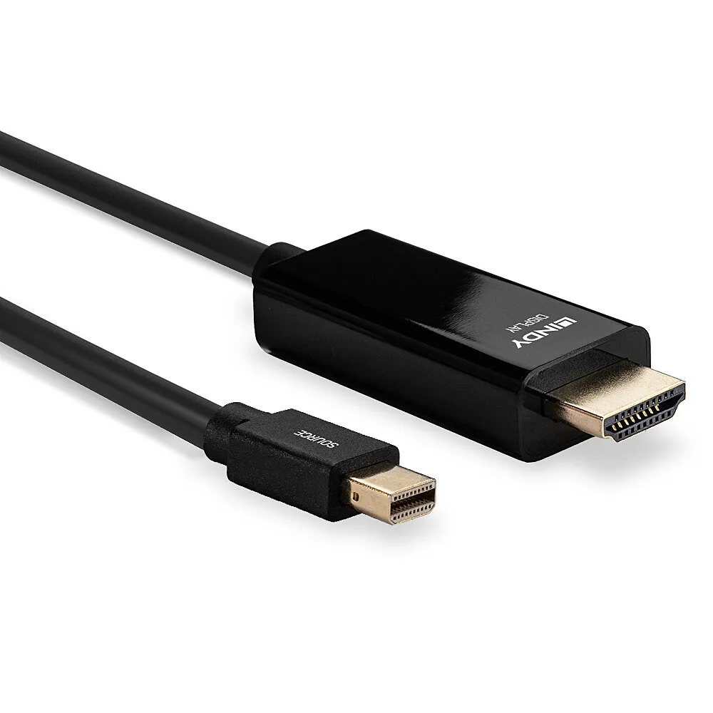 Lindy 36927 Videokabel-Adapter DisplayPort HDMI Typ A (Standard) Schwarz – Bild 3