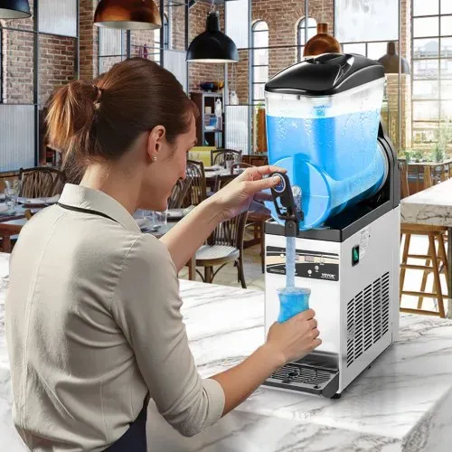 VEVOR kommerzieller Frozen Drink Maker, 15 L Slush-Maschine 60 Tassen Margarita-Smoothie-Maschine aus Edelstahl, Slush-Maker für Zuhause Partys Restaurants Cafés Bars – Bild 7