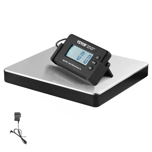 VEVOR Plattformwaage 150g-200kg Paketwaage 50g Genauigkeit Digitalwaage kg/lbs/lbs:oz Zählwaage 309x262x45mm ABS Edelstahl Tara-Funktionen AC/DC-Netzteil Industriewaage Briefwaage Waage – Bild 8
