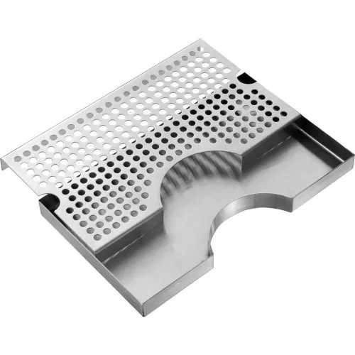 VEVOR 304 Edelstahl-Tropfschale, Bierabtropfschale mit 4 Rutschfesten Gummipads & Abnehmbarer Abdeckung, 300 x 180 x 25 mm Bar-Tropfschale Geeignet für Restaurants, Bars, Küchen, Café usw. – Bild 8