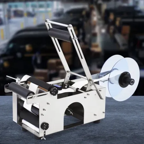 VEVOR Halbautomatischer MT-50 Flaschen Etikettiermaschine Etikettenapplikator – Bild 7