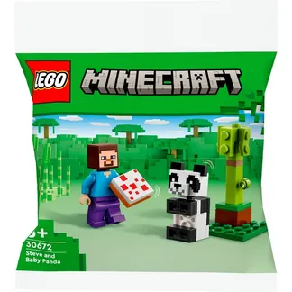 30672 Minecraft Steve mit Baby-Panda, Konstruktionsspielzeug 30672 Minecraft Steve mit Baby-Panda, Konstruktionsspielzeug
