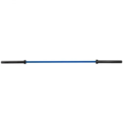 VEVOR 2 m Stange mit Schnallen und Klemmen Barbell 15 kg Olympische Langhantel Heben Fitness Training für Gewichtheben Powerlifting Heben Squat Bankdrücken (Blau) – Bild 9