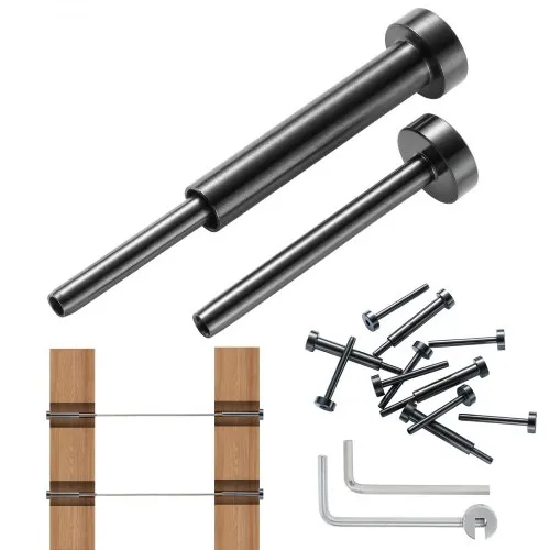 VEVOR 30er-Pack unsichtbares Kabelgeländer-Set, T316 Edelstahl 1/8″ unsichtbare Aufnahme und Gesenkbolzenende für Kabelgeländer, Gesenkspanner 1/8″ für Holz-/Metallpfosten, Kabelgeländer-Hardware, sch VEVOR 30er-Pack unsichtbares Kabelgeländer-Set, T316 Edelstahl 1/8″ unsichtbare Aufnahme und Gesenkbolzenende für Kabelgeländer, Gesenkspanner 1/8″ für Holz-/Metallpfosten, Kabelgeländer-Hardware, sch