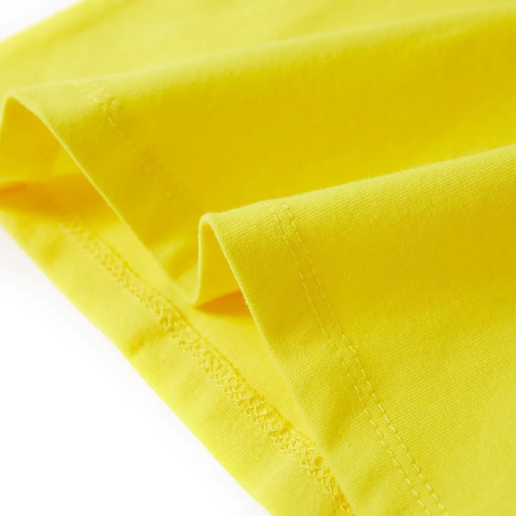 vidaXL Kinder-T-Shirt mit Flügelärmeln Knallgelb 128 – Bild 6