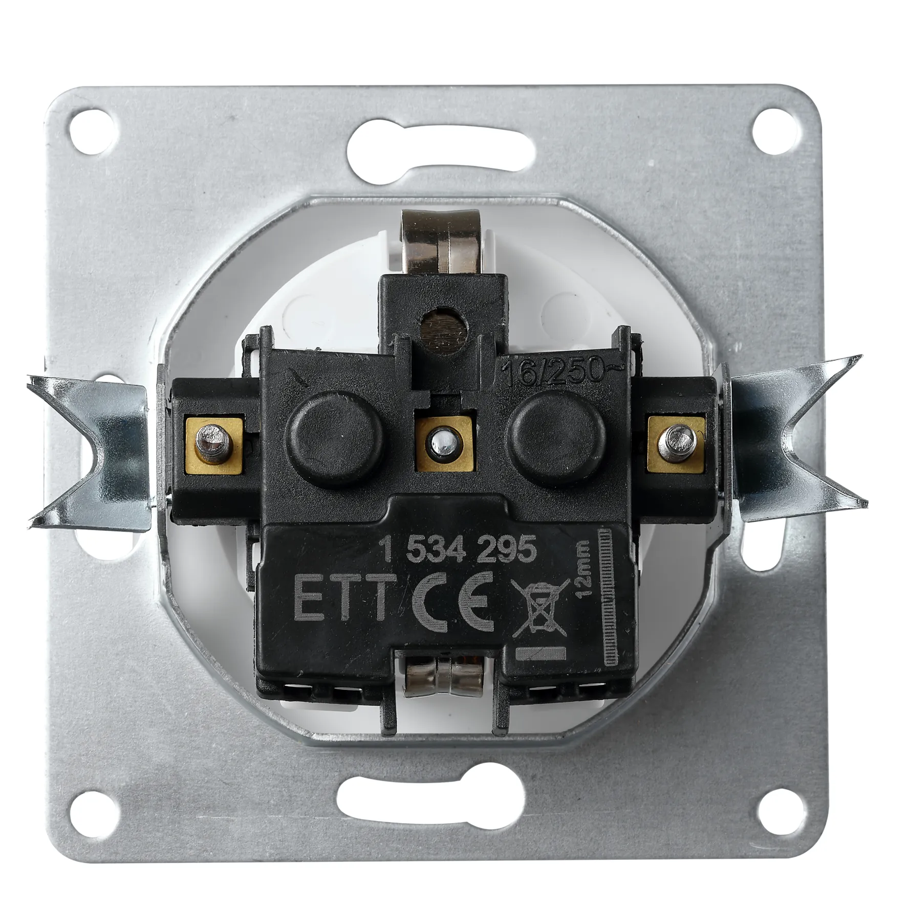 Schutzkontakt-Steckdose McPower ''Cup'' 250V~/16A, UP, Einsteckschutz, weiß – Bild 3