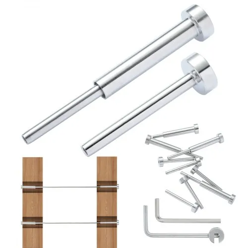 VEVOR 20er-Pack unsichtbares Kabelgeländer-Set T316 Edelstahl 1/8″ unsichtbare Aufnahme und Gesenkbolzenende für Kabelgeländer Gesenkspanner 1/8″ für Holz-/Metallpfosten Kabelgeländer-Hardware Silber VEVOR 20er-Pack unsichtbares Kabelgeländer-Set T316 Edelstahl 1/8″ unsichtbare Aufnahme und Gesenkbolzenende für Kabelgeländer Gesenkspanner 1/8″ für Holz-/Metallpfosten Kabelgeländer-Hardware Silber