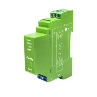Shelly · Hutschiene · „Pro Dimmer 1PM“ · LEDs & Glühbirnen · 1 Kanal · Messfunktion · WLAN · LAN · BT Shelly · Hutschiene · „Pro Dimmer 1PM“ · LEDs & Glühbirnen · 1 Kanal · Messfunktion · WLAN · LAN · BT